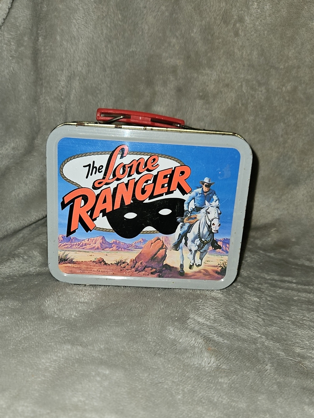 The Lone Ranger Metal Lunchbox - Red and Blue Retro Men’s Bag
